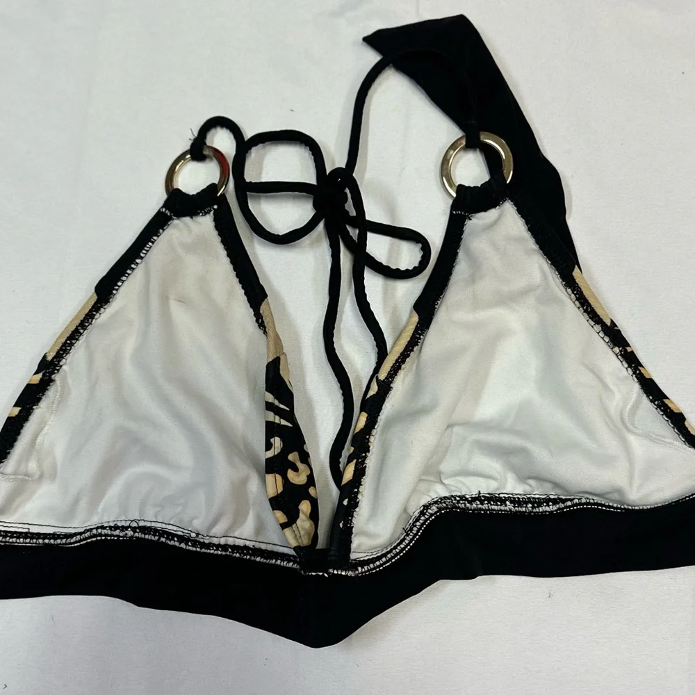 Xhilaration Animal Print Triangle Padded Bathing Suit Top Ladies Size XL